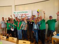 Empfang des Special Olympics Teams der Darmstädter Werkstätten. Bild: EDW